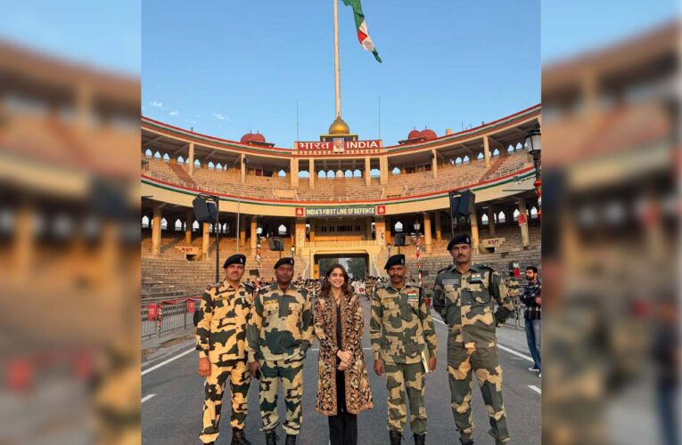 Sharvari witnesses the iconic Attari-Wagah border ceremony!