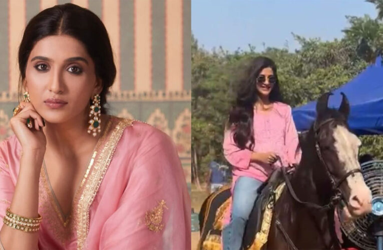 Nimrit Kaur Ahluwalia Learns Horse Riding for ‘Shaunki Sardar’!