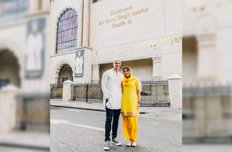 The lead pair of ‘Come Fall in Love – The DDLJ Musical’ visit South Hall Gurudwara!