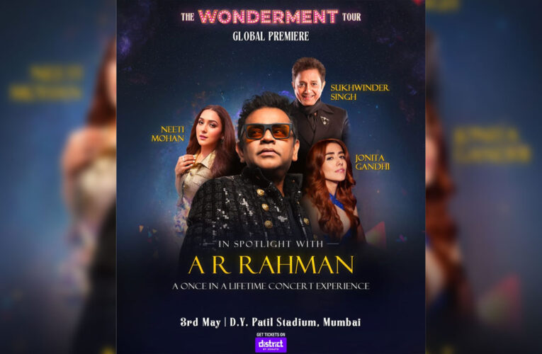 A.R. Rahman’s “The Wonderment Tour” to Premiere in Mumbai!