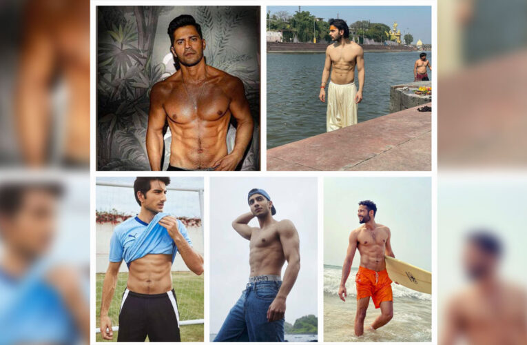 Varun Dhawan, Siddhant Chaturvedi, Veer Pahariya, Vedang Raina and Ibrahim Ali Khan display their six pack abs!