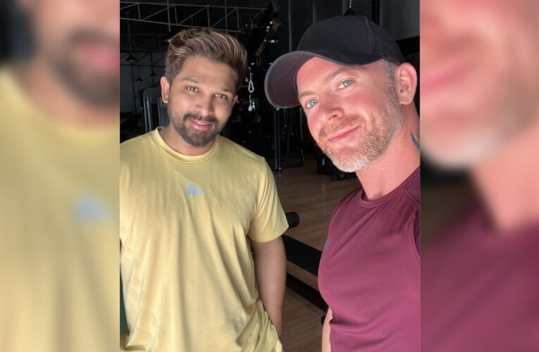 Allu Arjun begins prepping for AA22 with International celebrity fitness coach lloyd stevens!