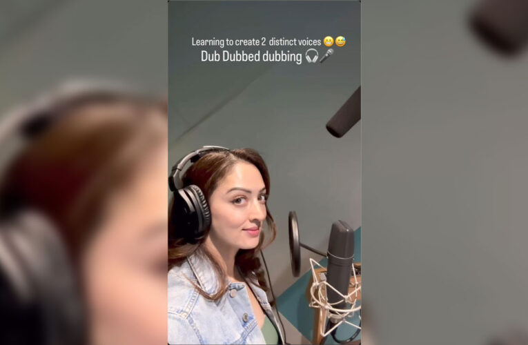 Sandeepa Dhar Brings Her Energetic Charm and Fun-loving Spirit while Dubbing in the Studio”!