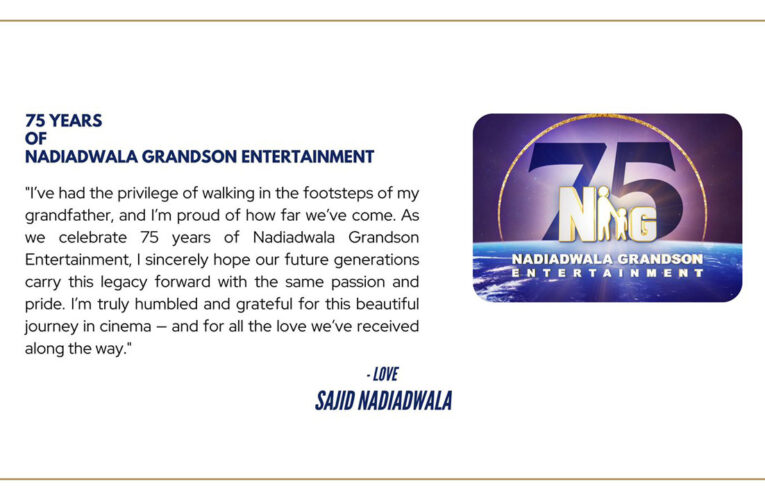 On It’s 75thAnniversary Nadiadwala Grandson Entertainment Unveils a Special Logo!