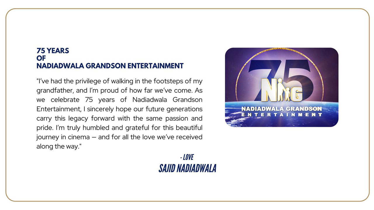 Nadiadwala Grandson Entertainment