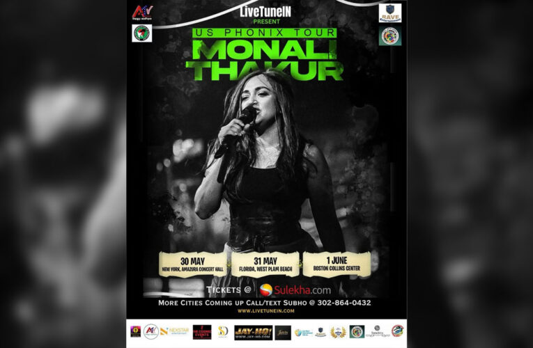 National Award-winning singer Monali Thakur to perform at New York, Boston and Florida!