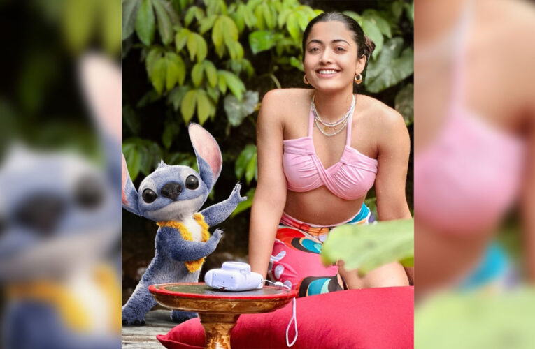 Rashmika Mandanna and her new BFF Stitch captured together in one frame!