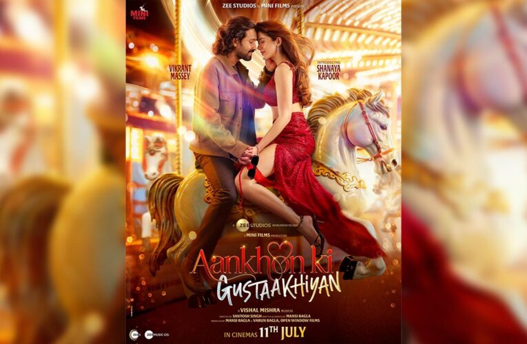 The First Poster of ‘Aankhon Ki Gustaakhiyan’, Starring Vikrant Massey and Shanaya Kapoor, Sparks Excitement!