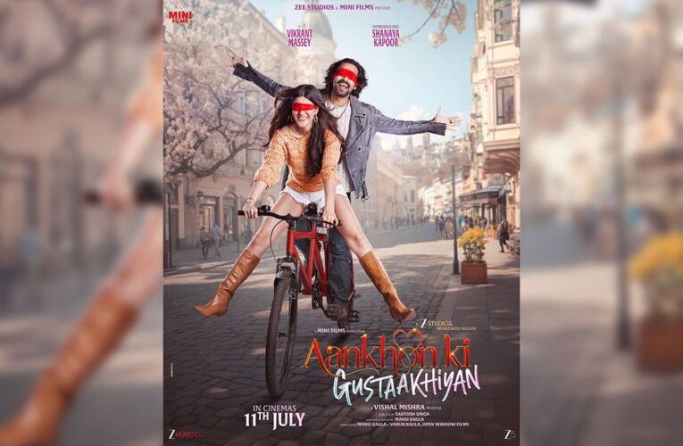 In the New Poster of ‘Aankhon Ki Gustaakhiyan’, Vikrant Massey and Shanaya Kapoor Bring the Free-Spirited Energy of Love!