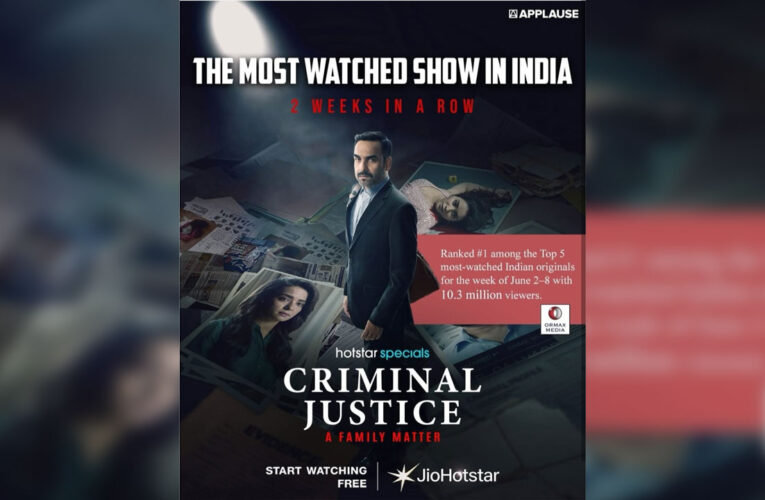 ‘Criminal Justice’ is the Most Watched Show in India for Two Weeks in a Row!