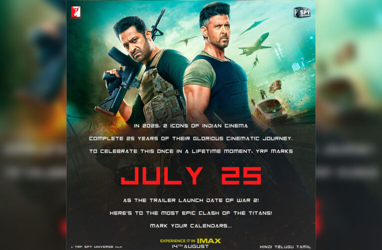 YRF to celebrate 25 years of cinematic legacy of Hrithik Roshan & NTR by unveiling WAR 2 on 25th July!