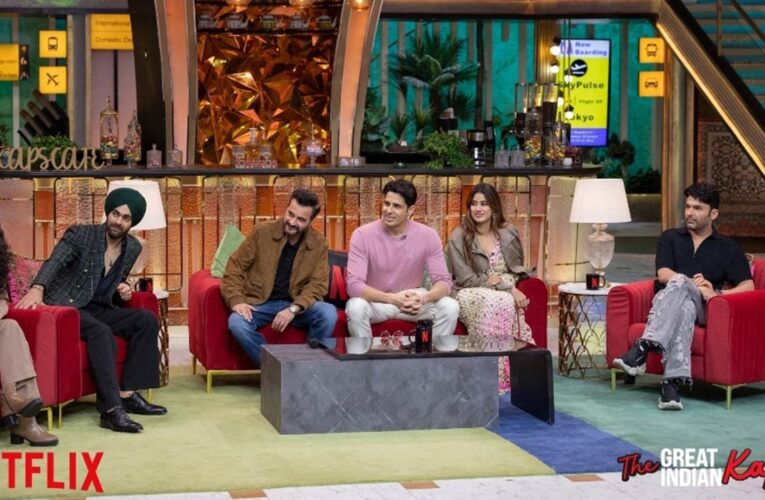 As the team ‘Param Sundari’ visits TGIKS, Janhvi jokes, Sidharth spills secrets, and Kapil teases the gang!