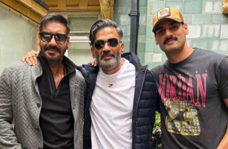 Suniel Shetty Reunites with Ajay Devgn in London!