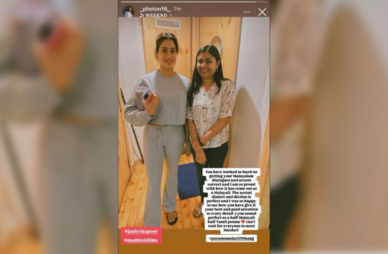 Janhvi Kapoor Wins Praise for Perfecting Malayalam Accent in ‘Param Sundari’, by Dialect Coach Sheba Raju!