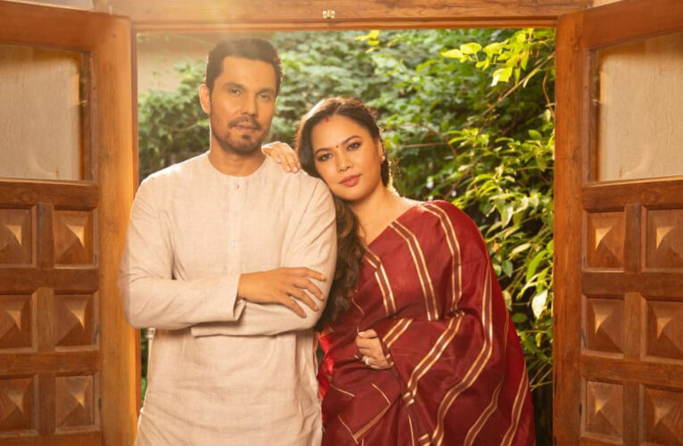 Randeep Hooda and Lin Laishram Radiate Festive Elegance in Their Latest Photoshoot!