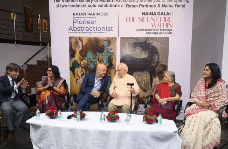 Anupam Kher Inaugurates Parallel Retrospectives of Padmashri Ratan Parimoo and Naina Dalal!