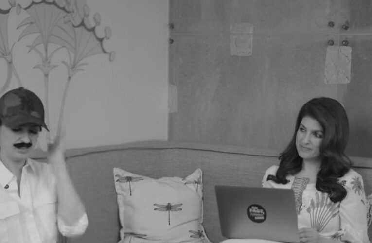 In her latest reel for the ‘The Roses’, Twinkle Khanna dons a stick-on moustache and salwar kameez!