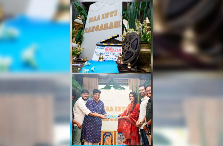 Raj Nidimoru, Samantha Ruth Prabhu and Himank Duvvuru kickstart the shoot of ‘Maa Inti Bangaram’!