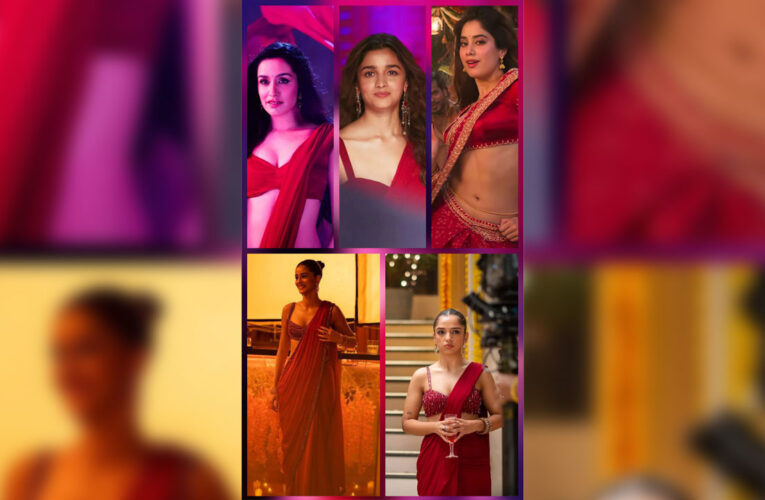Shraddha Kapoor, Ahsaas Channa, Alia Bhatt, Janhvi Kapoor and Ananya Panday Stun in Red Hot Sarees On-Screen!