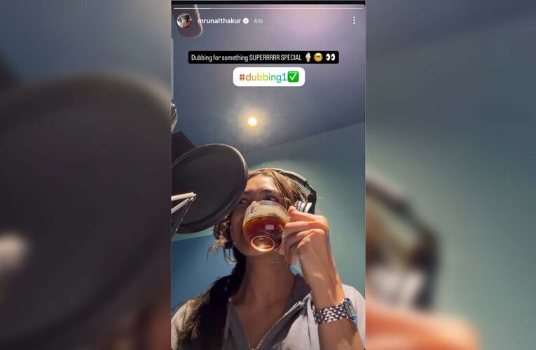 Mrunal Thakur Begins Dubbing for ‘Hai Jawani Toh Ishq Hona Hai’, Calls it ‘Super Special’!