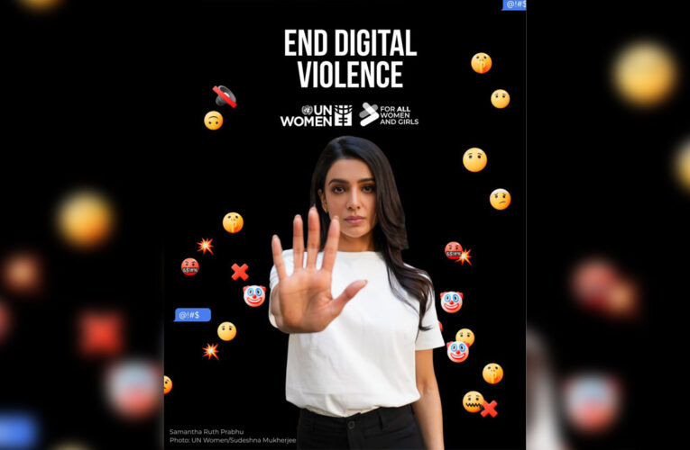 Actor Samantha Ruth Prabhu joins UN Women India with a focus on ending digital violence against females!