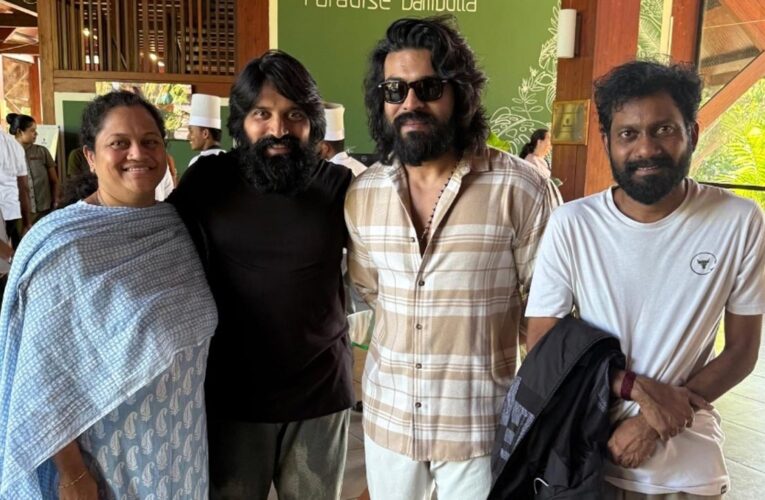 Ace choreographer Jani Master shared the picture with Ram Charan from Sri Lanka!