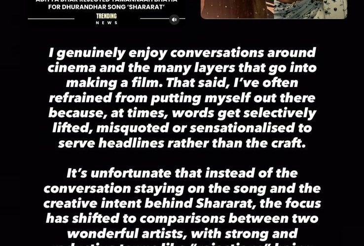 Choreographer Vijay Ganguly Clarifies That  Tamannaah Bhatia was Never Under Consideration for ‘Dhurandhar’!