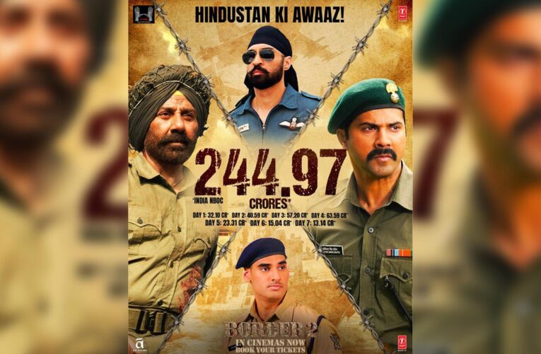 ’Border 2’ Wraps Up First Week with ₹244.97 CR NBOC!