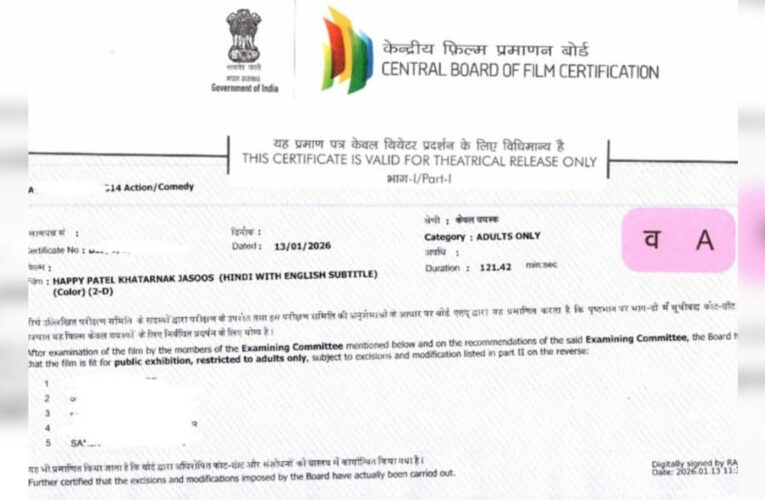 Aamir Khan Productions’, Vir Das directorial, ‘Happy Patel’ Gets ‘A’ Certificate from CBFC!