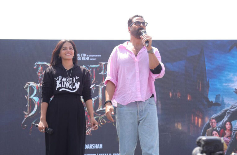 The makers of ‘Bhooth Bangla’ have kick-started its promotional spree in Delhi!