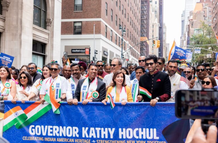 Adivi Sesh Celebrates India’s Heritage at New York’s Madison Avenue Parade Alongside Governor Kathy Hochul!
