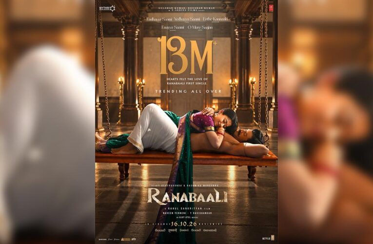 Ranabaali’s first single O Mere Saajan starring Vijay Deverakonda & Rashmika Mandanna crosses 13M views and trends nationwide!