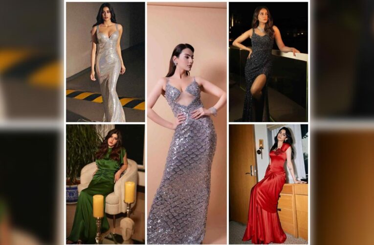 Shimmer, Satin, and Dramatic Trains: Janhvi Kapoor, Rakul Preet Singh, Shreya Sharma, Shanaya Kapoor, and Khushi Kapoor Make the Case for High-Drama Gowns!