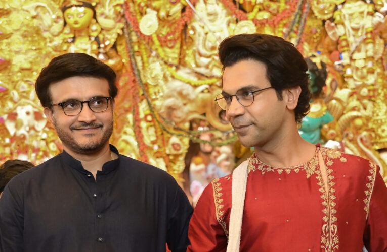 *Sourav Ganguly Hosts Rajkummar Rao and Producer Ankur Garg at His Kolkata Home for Durga Puja, Takes Them on a Nostalgic Pandal-Hopping Journey!*  As Kolkata comes alive with the grandeur of Durga Puja, Sourav Ganguly celebrated Mahashtami in a special way, welcoming Rajkummar Rao and producer Ankur Garg to his residence before taking them on a nostalgic journey through the city’s iconic pandals. The occasion brought together Bengal’s beloved cricketing legend and the actor set to bring his extraordinary story to life. The celebrations began at Ganguly’s home, where the former India captain warmly hosted Rajkummar Rao and Ankur Garg. The trio exchanged festive wishes and sought blessings at the family’s Durga Puja celebrations. The trio visited some of Kolkata’s most iconic festive destinations, including Maddox Square and Allen Park, soaking in the city’s unmistakable festive fervour and offering prayers along the way. The outing marks a special milestone in the journey of Dada: The Sourav Ganguly Story, taking the film’s association with the cricketing legend beyond the screen and into the heart of his home city. It offers audiences an early glimpse of the association between Rajkummar Rao and the man whose life and legacy he is set to portray.  Dada- The Sourav Ganguly Story is directed by Vikramaditya Motwane, produced by Luv Ranjan and Ankur Garg, presented by Gulshan Kumar, Bhushan Kumar, Tseries and DBL and is a Luv Films production. The film releases worldwide in cinemas on 14th May 2027!